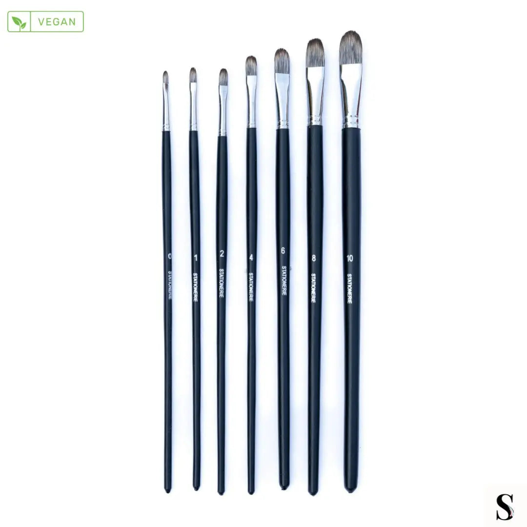 Stationerie Vegan Filbert 11 Long Handle Set Of 7 Stationerie